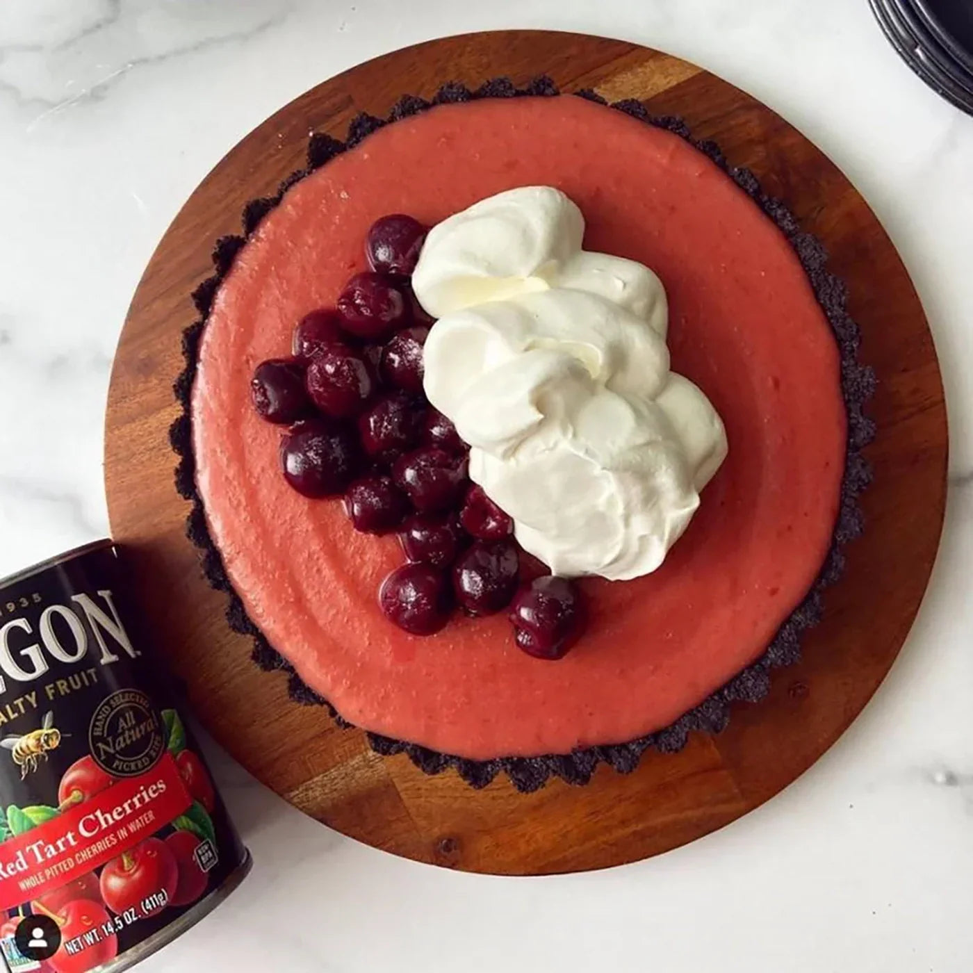 Red Tart Cherry Curd Pie