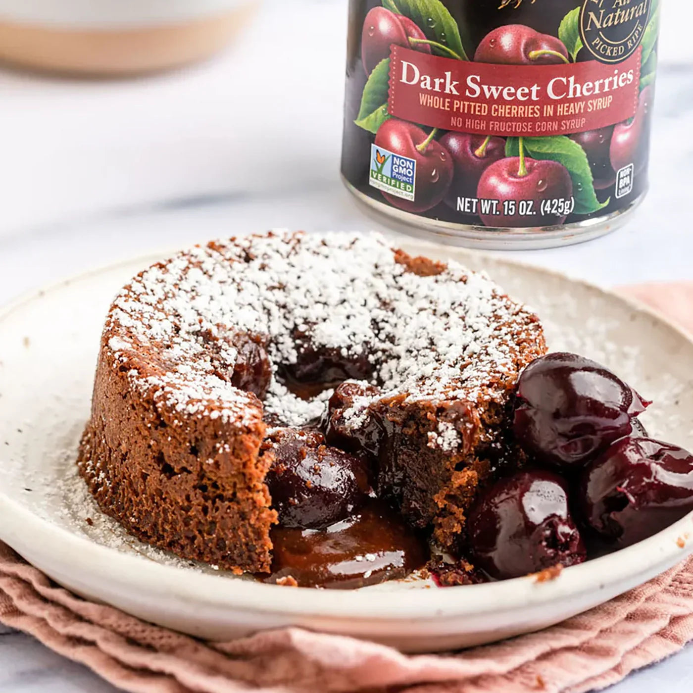 Chocolate Cherry Lava Cake