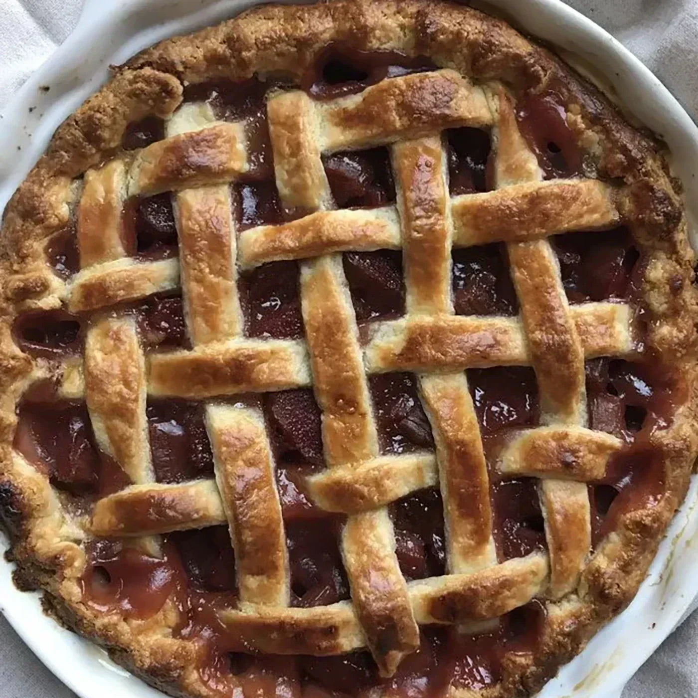 Rhubarb Strawberry Pie-Oregon Fruit Company