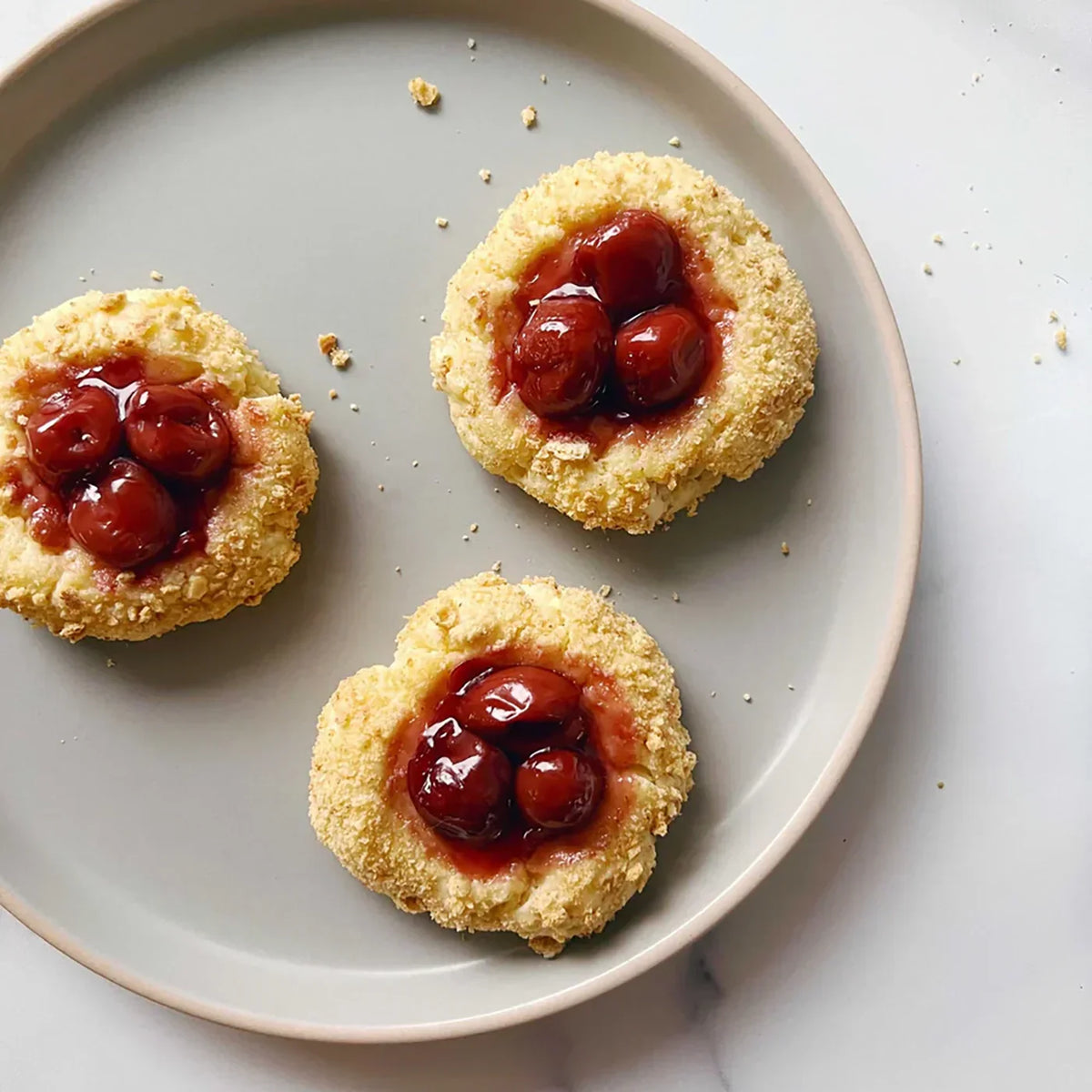 Red Tart Cherry Cheesecake Cookies