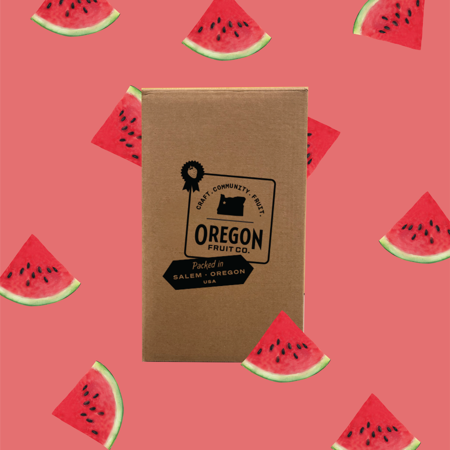 Box of watermelon aseptic puree
