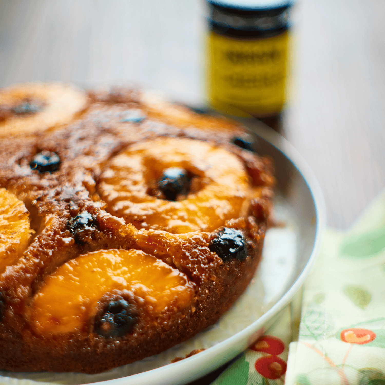 a fruitcake made with cherries from Oregon Fruit