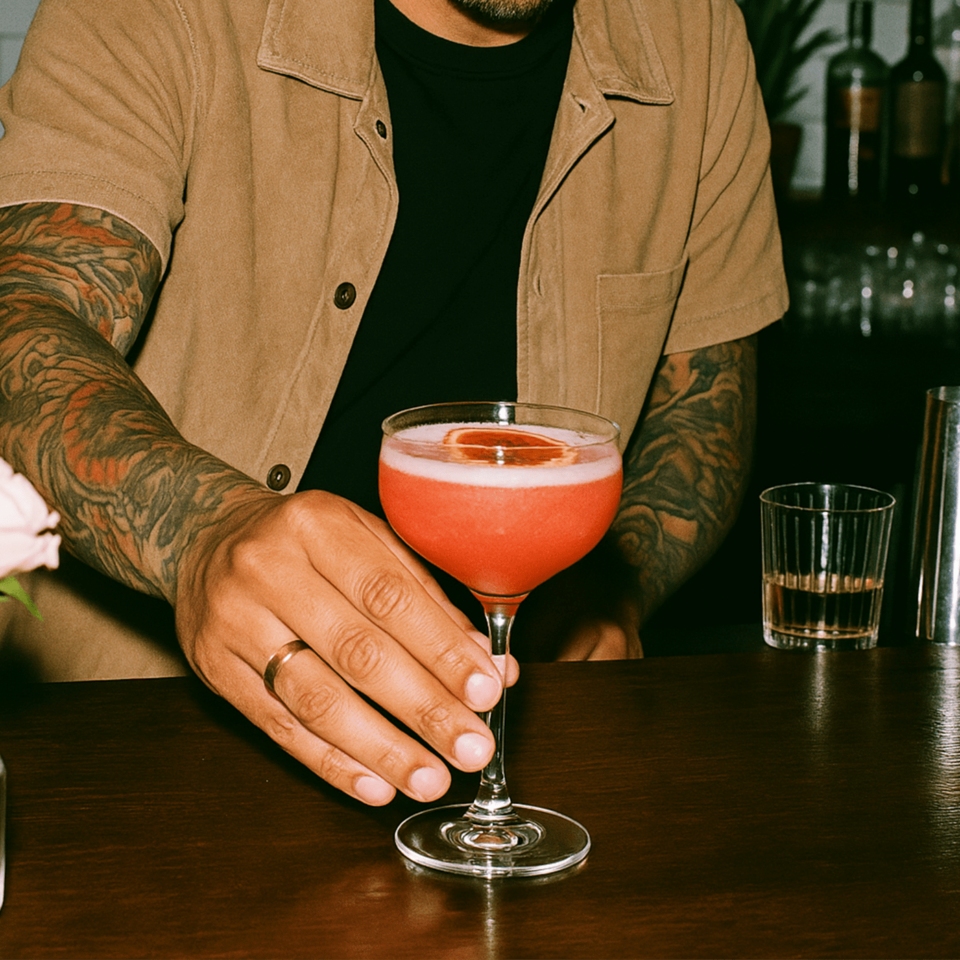 Craft Cocktail made with Oregon Fruit Products.