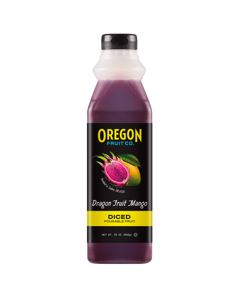 Dragon Fruit Mango Diced Pourable Fruit - Frozen-Oregon Fruit Company