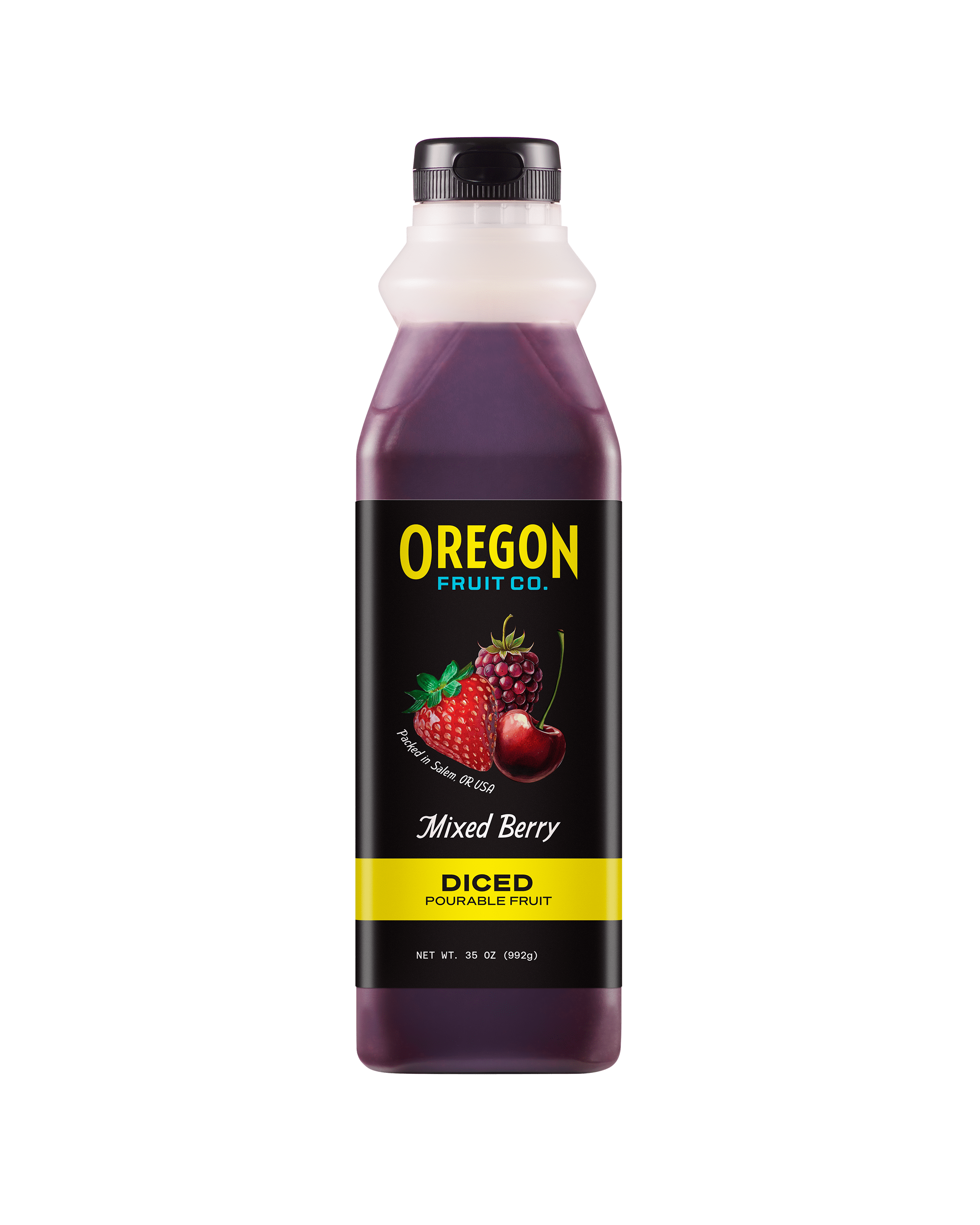 Mixed Berry Diced Pourable Fruit - Frozen-Oregon Fruit Company