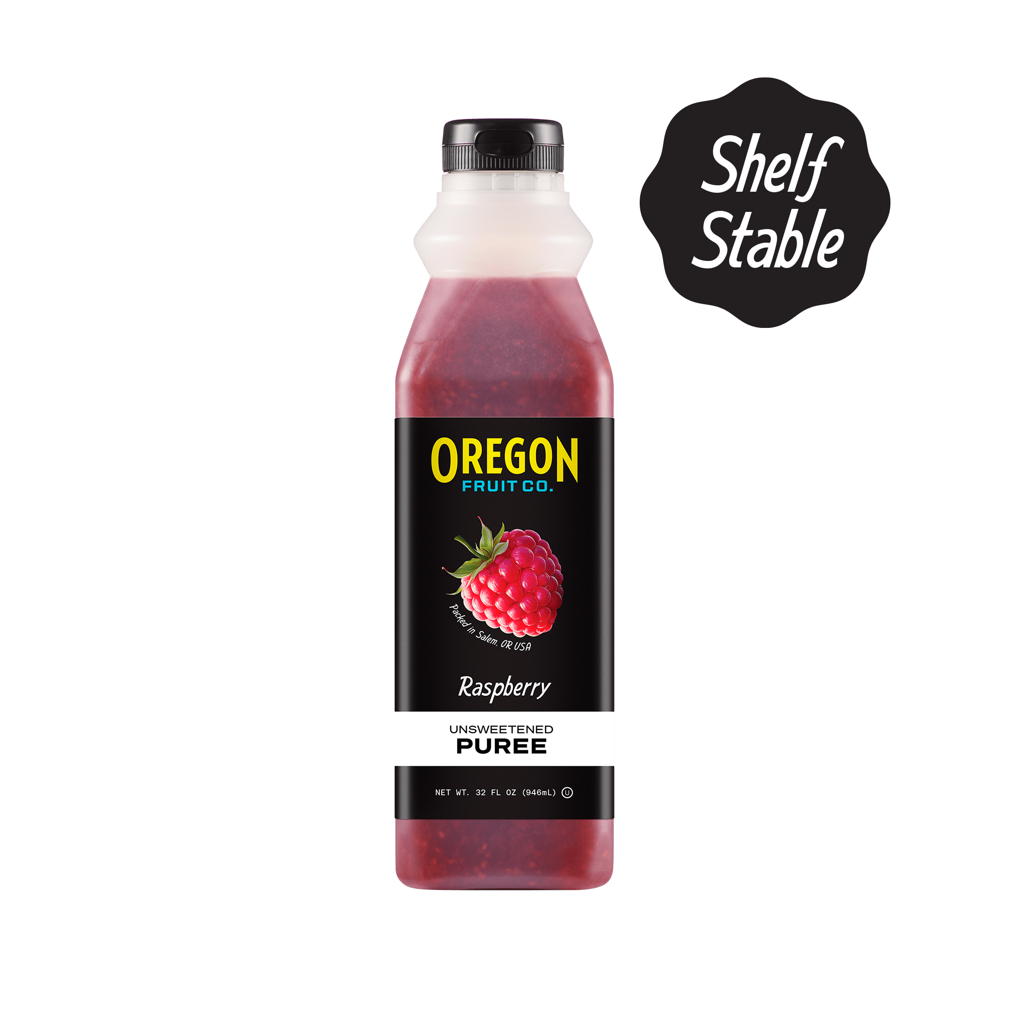 Raspberry Unsweetened Puree-Oregon Fruit Company