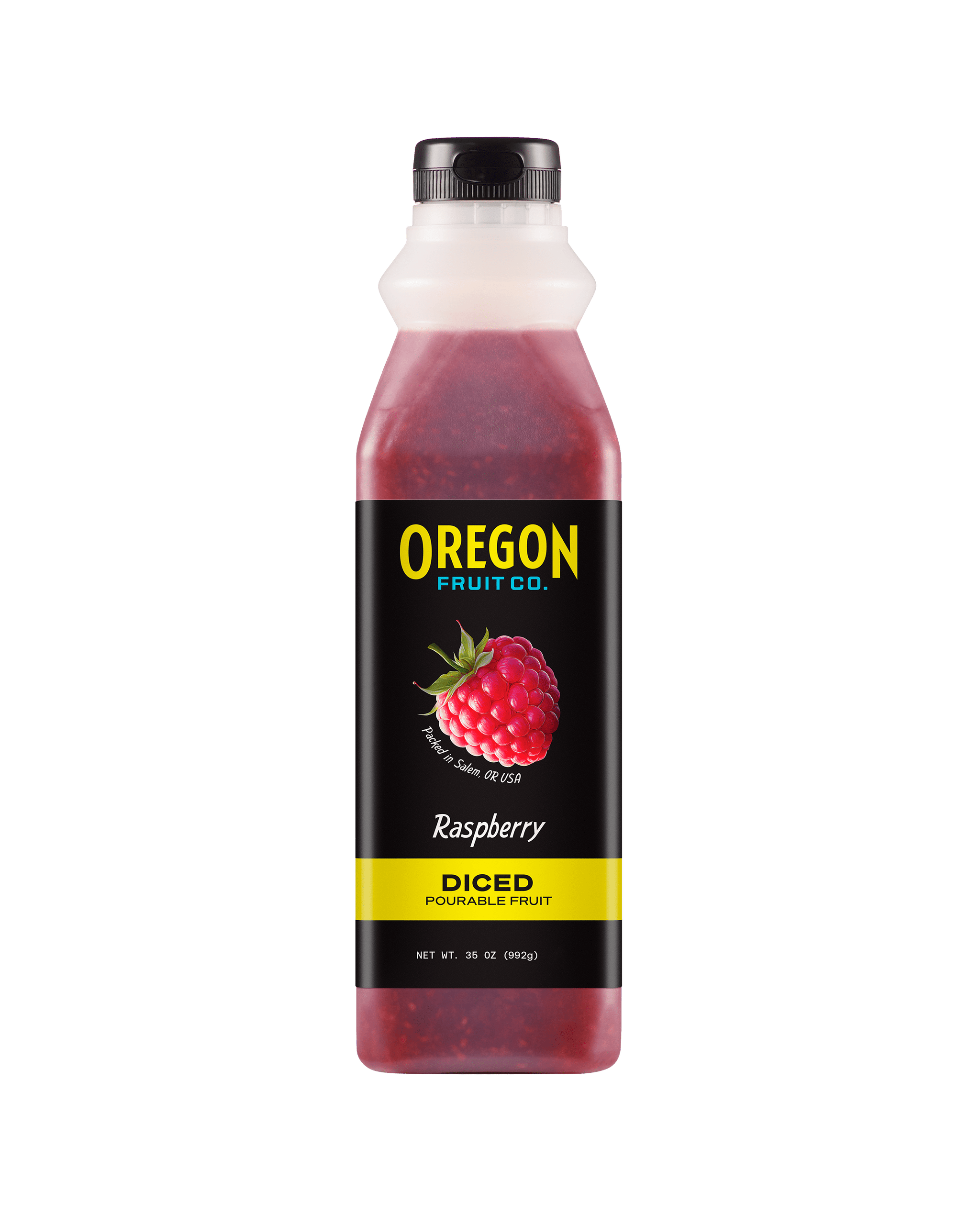 Raspberry Diced Pourable Fruit - Frozen