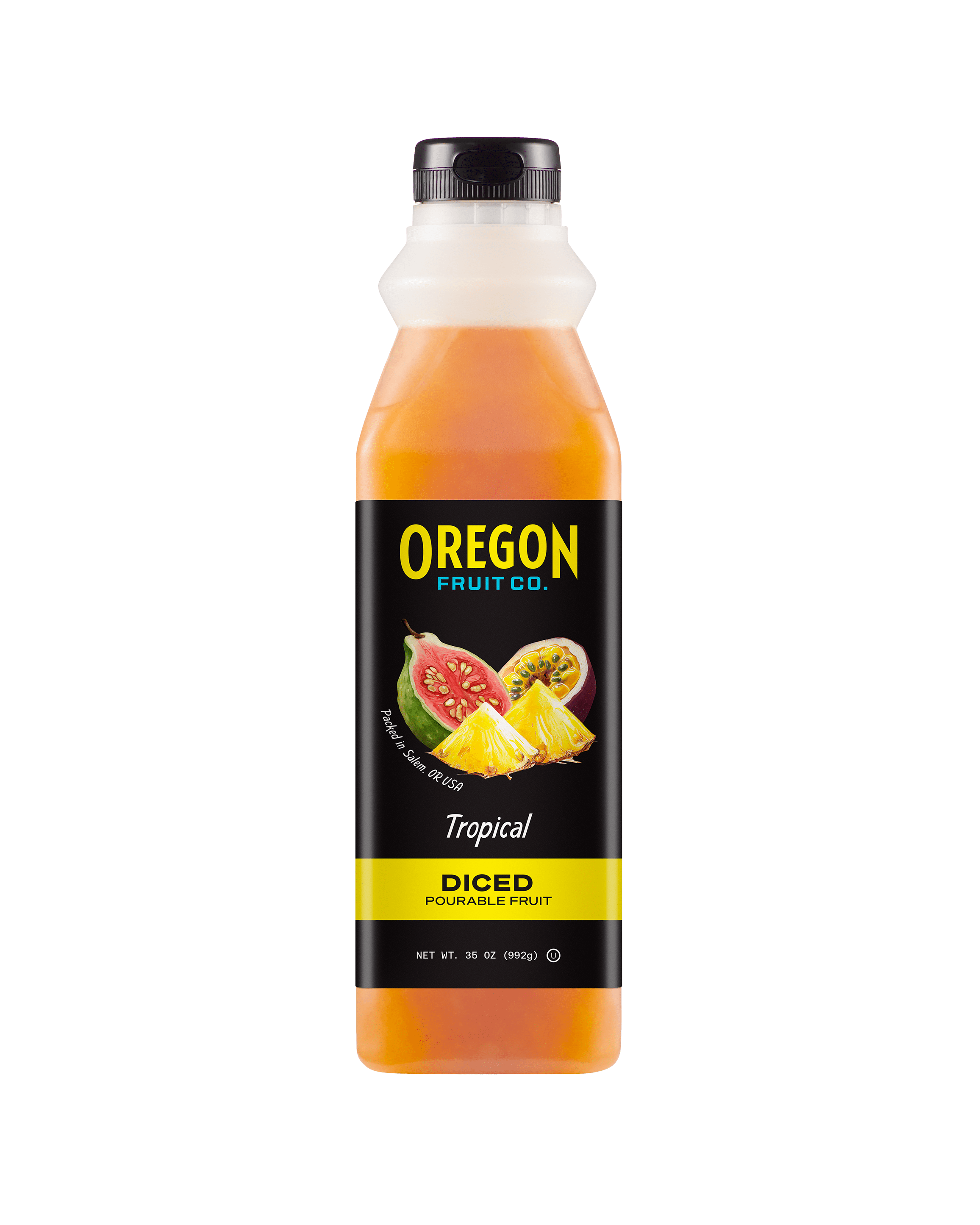 Tropical Diced Pourable Fruit - Frozen-Oregon Fruit Company