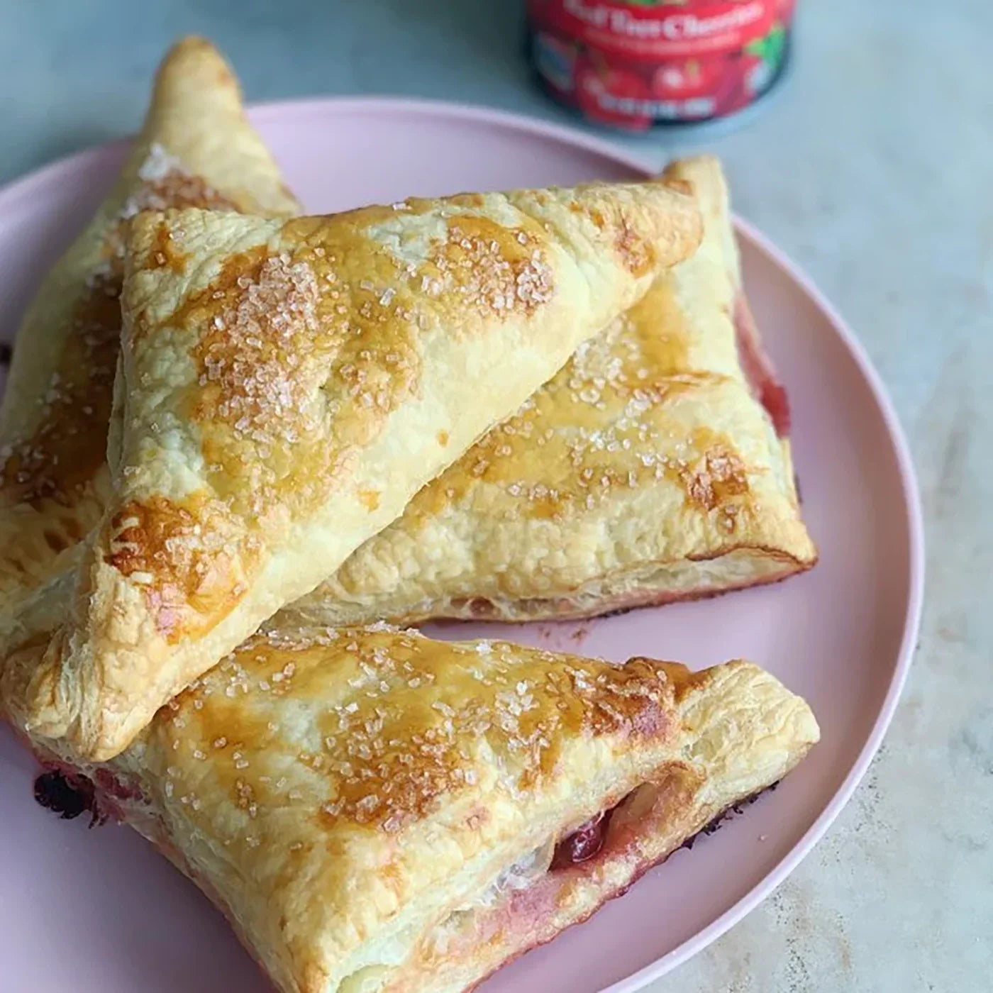 Puff Pastry Cherry Turnovers
