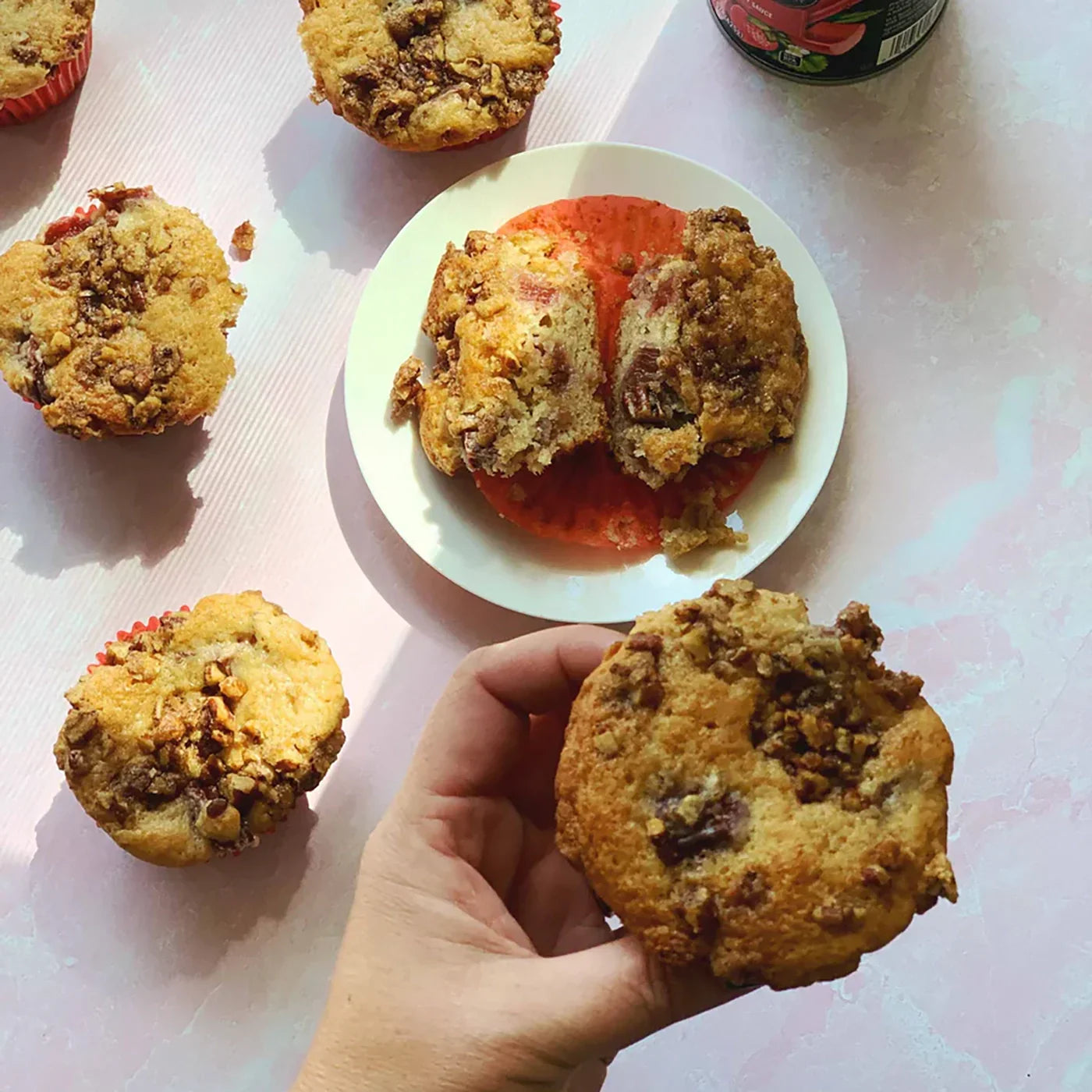 Rhubarb Streusel Muffins