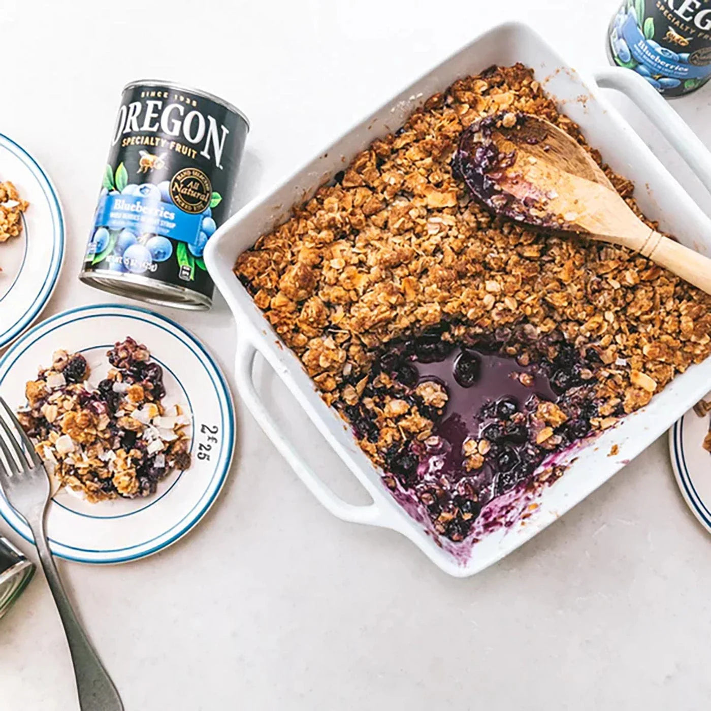 Blueberry Coconut Crumble