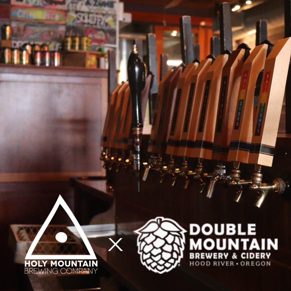 Beer taps in a taproom