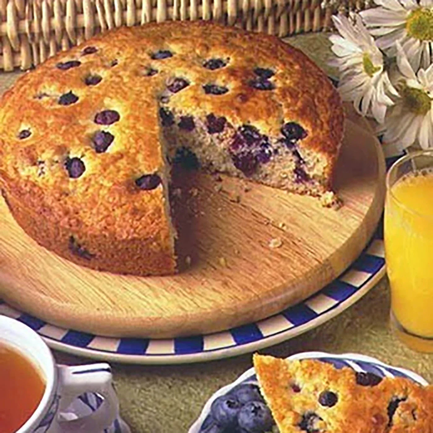 Blueberry Oatmeal Breakfast Cake