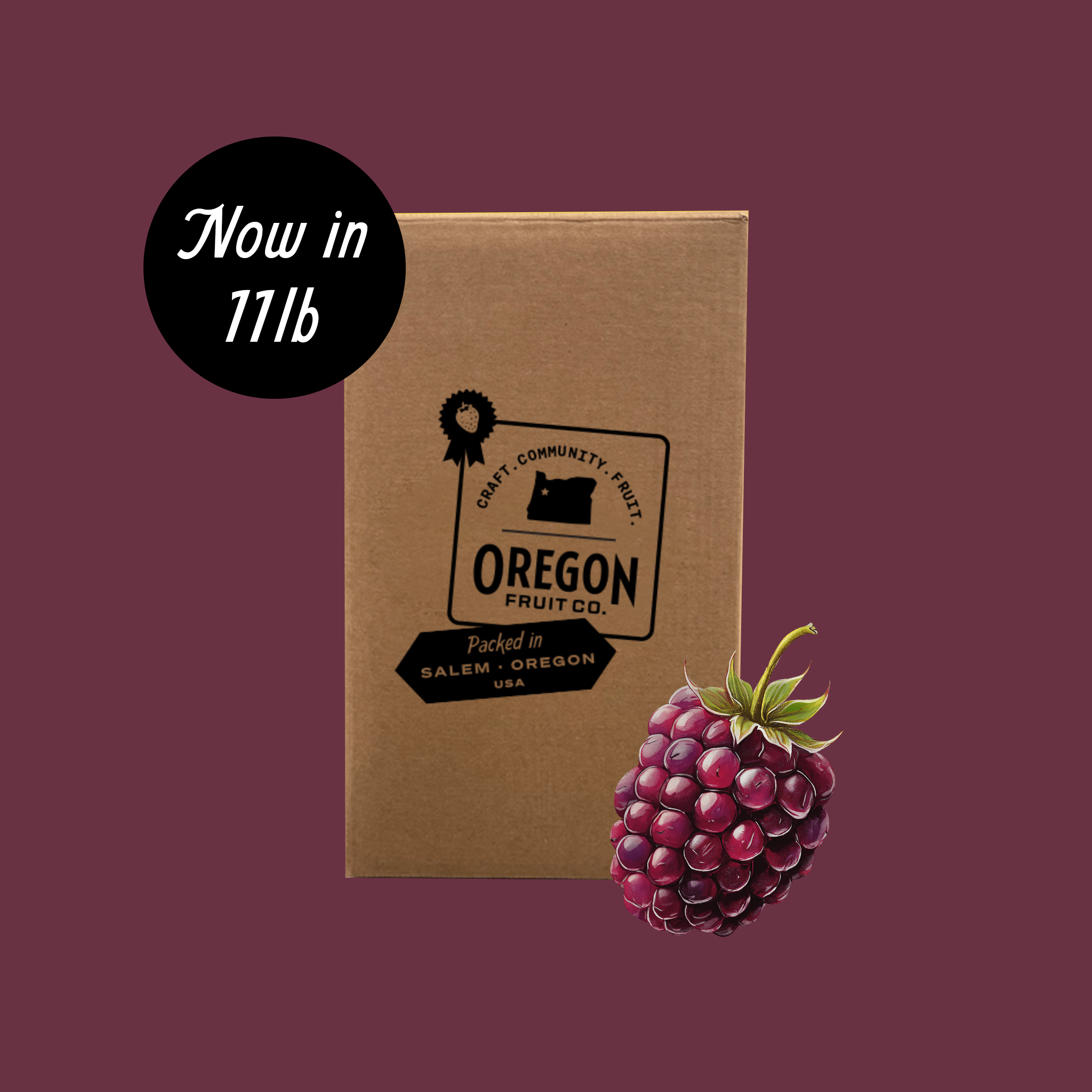 Box of Blackberry Aseptic Puree