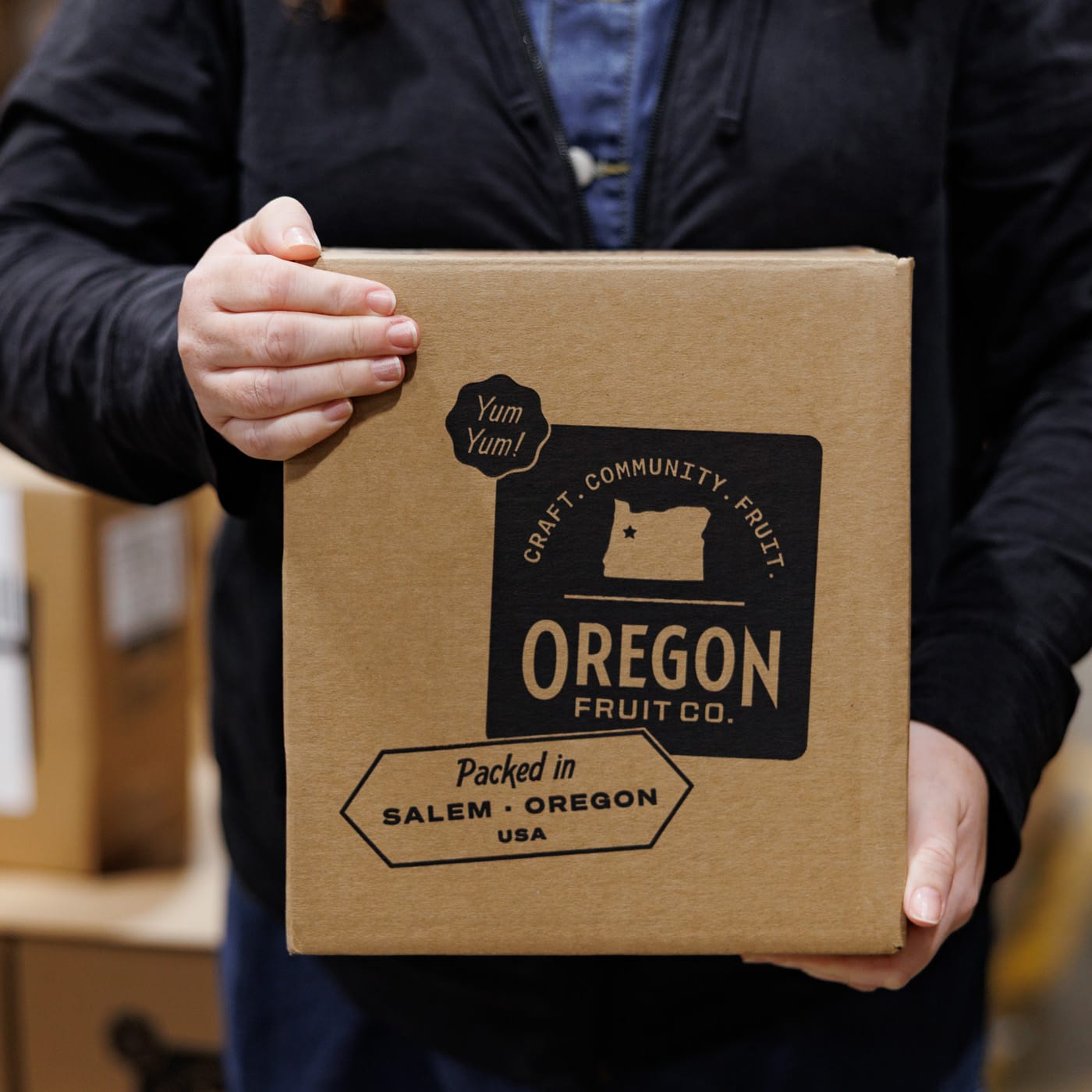 Oregon Fruit products box with label 
