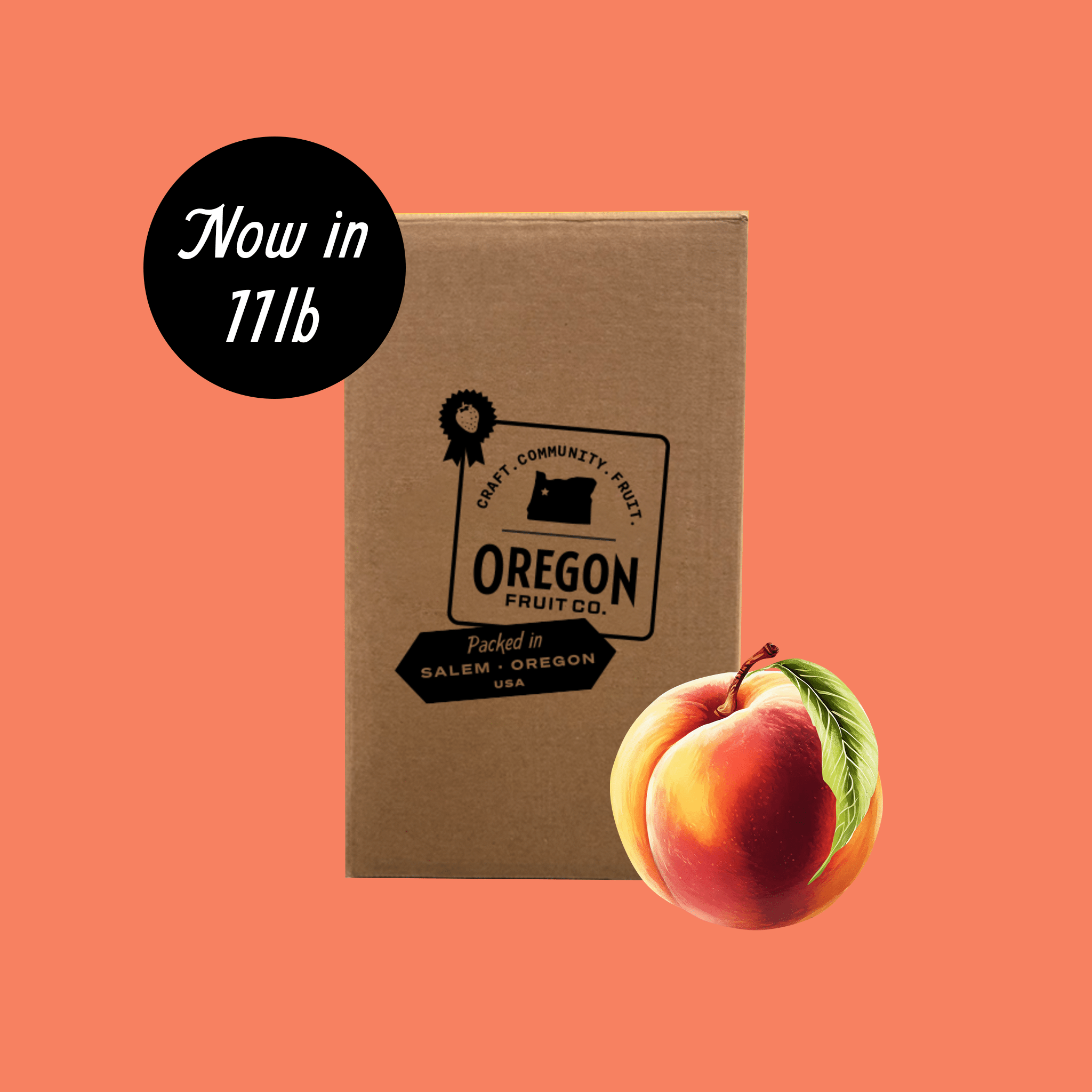 Box of peach aseptic puree