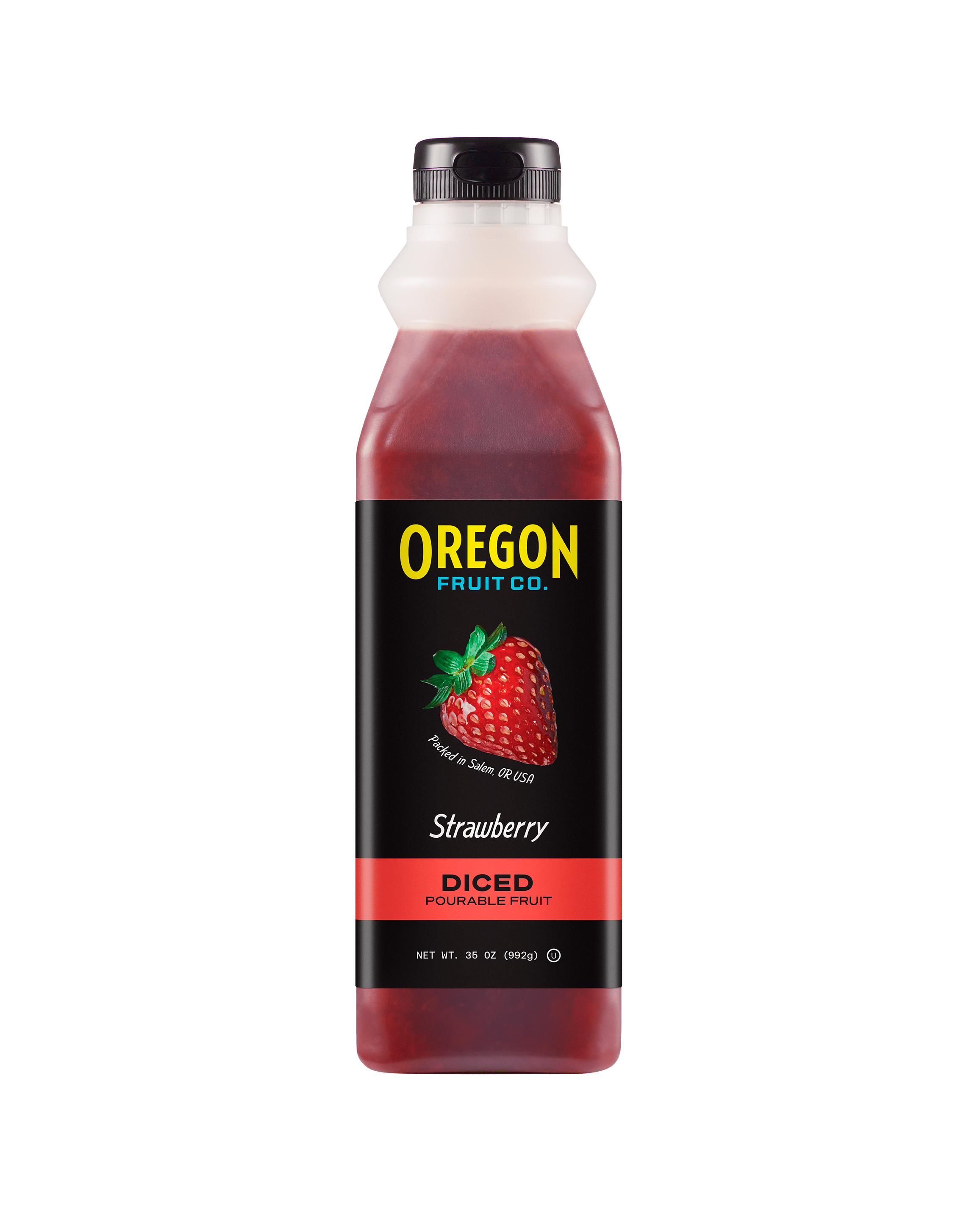 Strawberry Diced Pourable Fruit - Frozen
